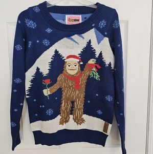 Tipsy Elves Men's Romantic Sasquatch Sweater Size S